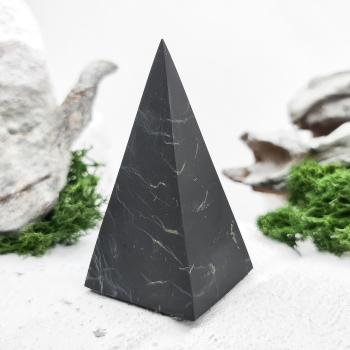 Пирамида Голода шлифованная 3 см, шунгит