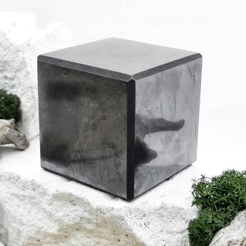 Куб полированный 9 см, шунгит