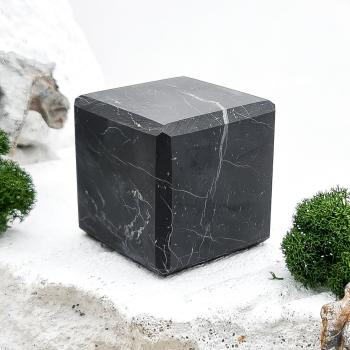 Куб шлифованный 5 см, шунгит