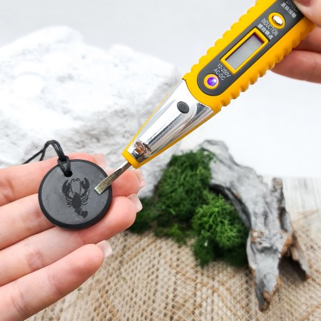 Кулоны "Знаки зодиака. Рак", шунгит