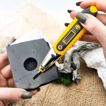 Подставка для шара/яйца рваная малая, шунгит