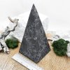 Пирамида Голода с кварцем 10 см, шунгит