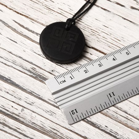 Кулон "Духовная Свастика", шунгит