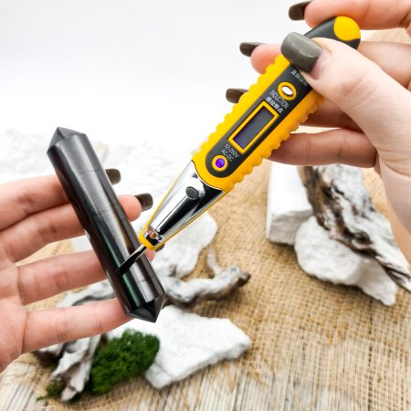 Массажный карандаш полированный двусторонний, шунгит