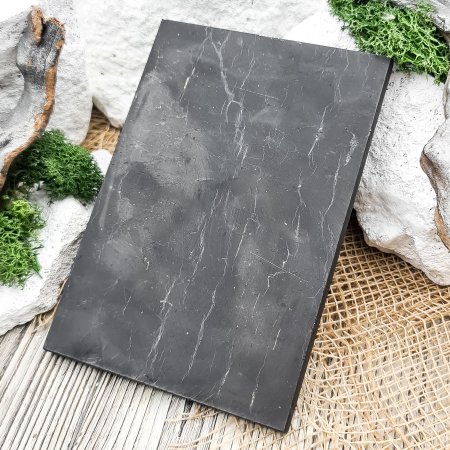 Плитка прямоугольная полированная, шунгит