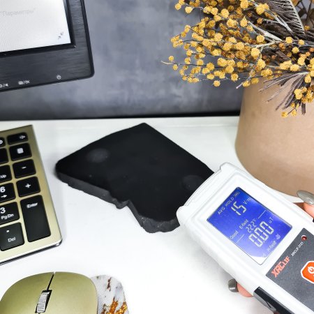 Подставка под 2 шара/яйца декоративная, шунгит