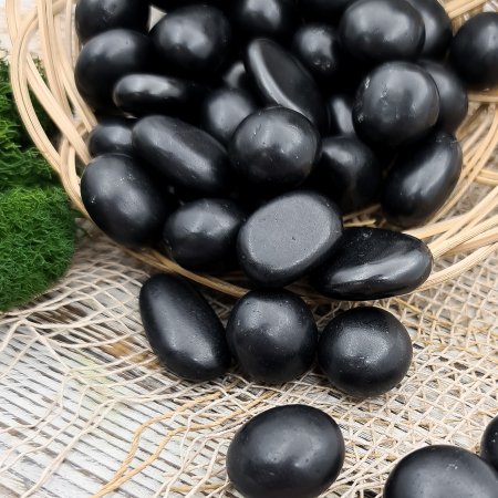 Галтовка полированная XXS, шунгит