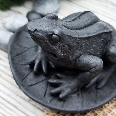 Лягушка на листе S Лягушка на листе S