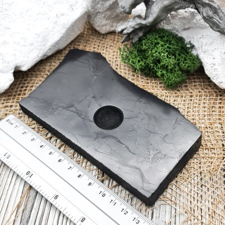 Подставка для шара/яйца рваная большая, шунгит