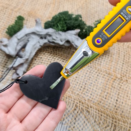 Кулон "Cердце", шунгит