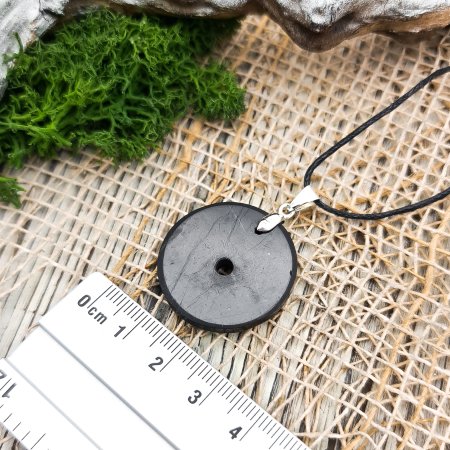 Кулон "Обруч", шунгит