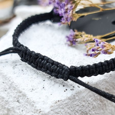 Браслет Шамбала Коннектор 30 мм, 15 р-р; шунгит