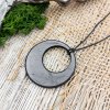Кулон "Круг в круге", шунгит