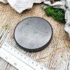 Плитка круглая полированная с одной стороны , шунгит
