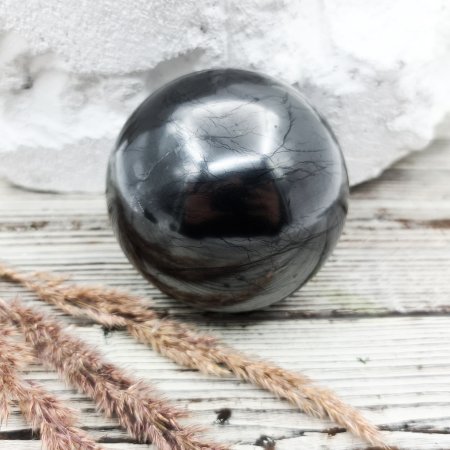 Шар полированный 7 см, шунгит