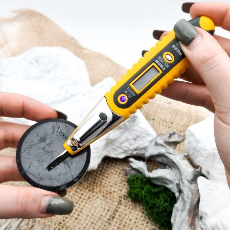 Плитка круглая полированная 5 см , шунгит