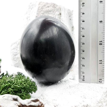 Яйцо полированное 9 см, шунгит