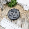 Плитка круглая полированная c гравировкой ОМ 5 см, шунгит