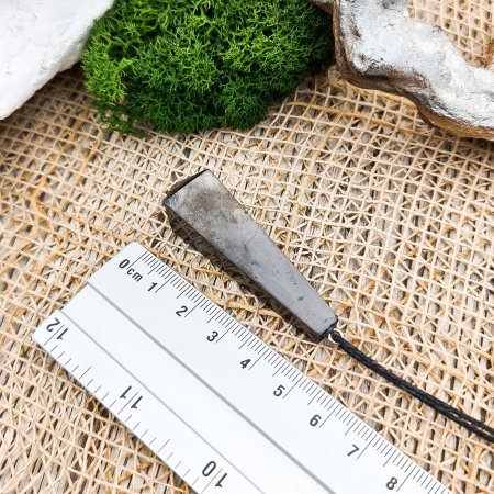 Маятник из шунгита граненый, шунгит