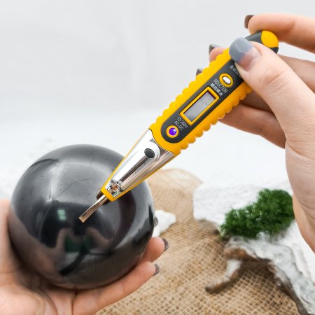 Шар полированный 10 см, шунгит