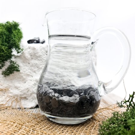 Элитный шунгит крошка 1-3 гр 100 гр, шунгит