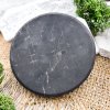 Плитка круглая полированная с одной стороны , шунгит