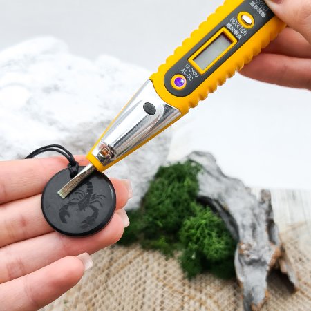 Кулоны "Знаки зодиака. Скорпион", шунгит