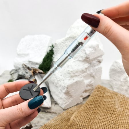 Пластина круглая "Альгиз, шунгит Пластина круглая "Альгиз, шунгит