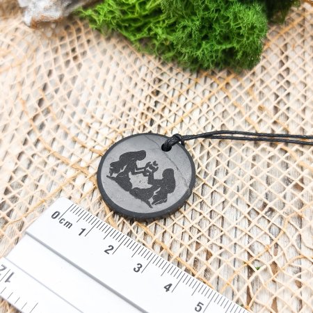 Кулоны "Знаки зодиака. Близнецы", шунгит