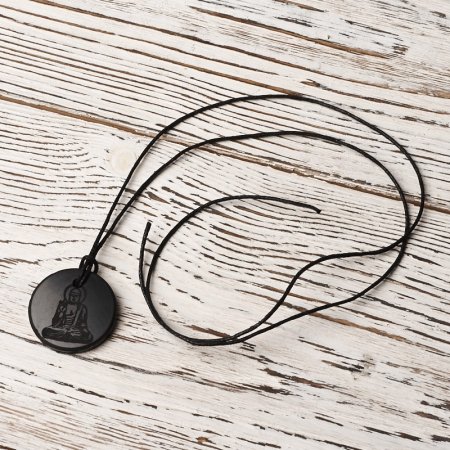 Кулон "Будда", шунгит