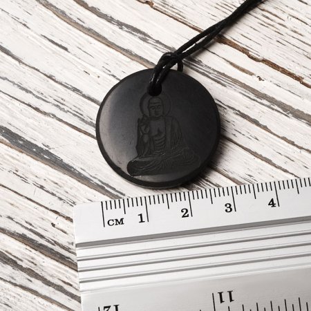 Кулон "Будда", шунгит