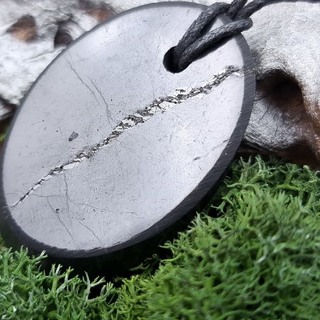 Кулон "Овал", шунгит