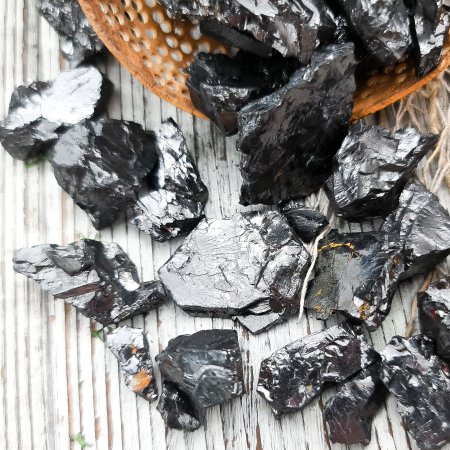 Элитный шунгит крошка 2-5 гр 50 гр, шунгит