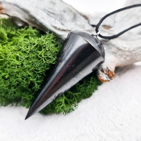 Маятник для биолокации из шунгита, шунгит Маятник для биолокации из шунгита, шунгит