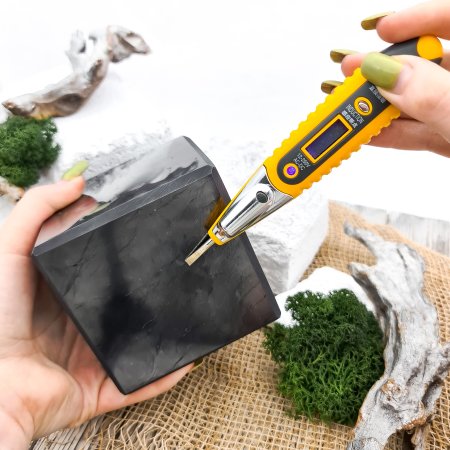 Куб полированный 9 см, шунгит