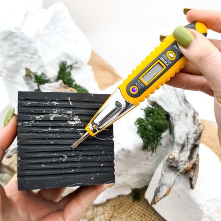 Куб ребристый 7 см, шунгит