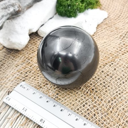 Шар полированный 7 см, шунгит