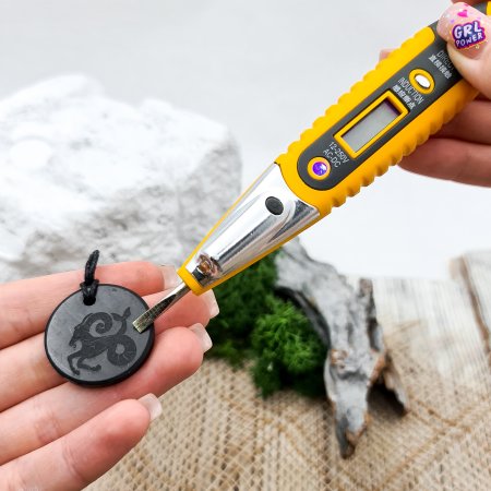 Кулоны "Знаки зодиака. Козерог", шунгит