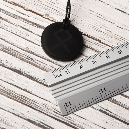 Кулон "Одал" (Руна дома, семьи), шунгит