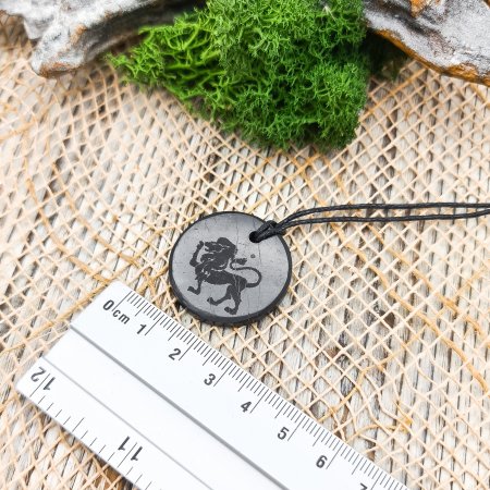 Кулоны "Знаки зодиака. Лев", шунгит