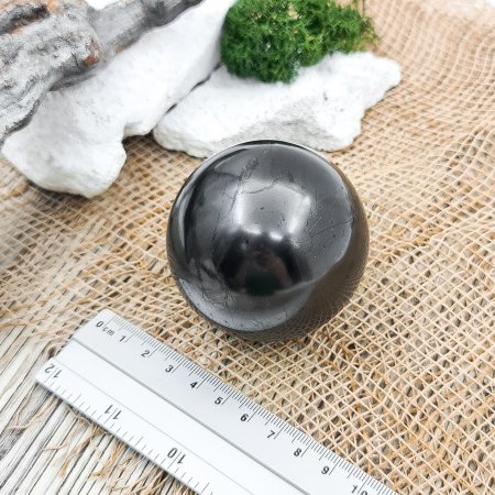 Шар полированный 6 см, шунгит