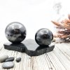 Подставка под 2 шара/яйца декоративная, шунгит