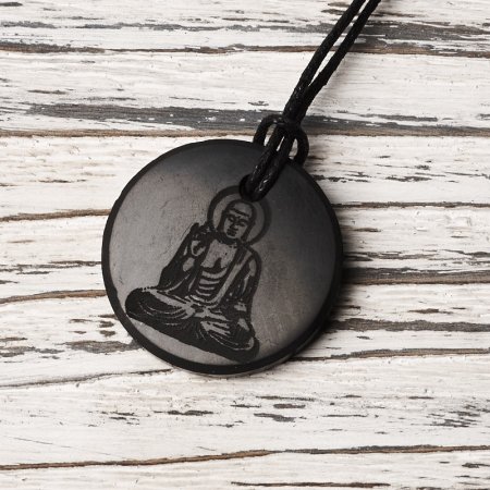 Кулон "Будда", шунгит