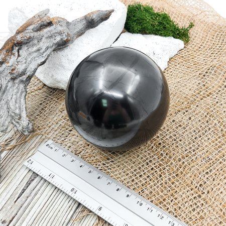 Шар полированный 8 см, шунгит