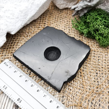 Подставка для шара/яйца рваная малая, шунгит