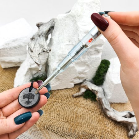 Кулон "Дерево жизни" 3 см, шунгит