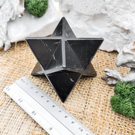 Меркаба полированная 6 см, шунгит