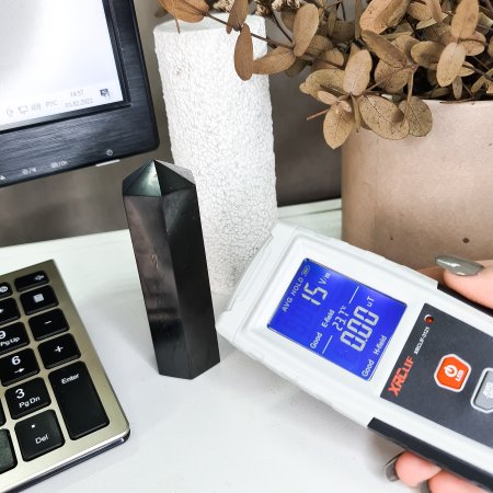 Кристалл Шунгит полированный 3*10 см, шунгит