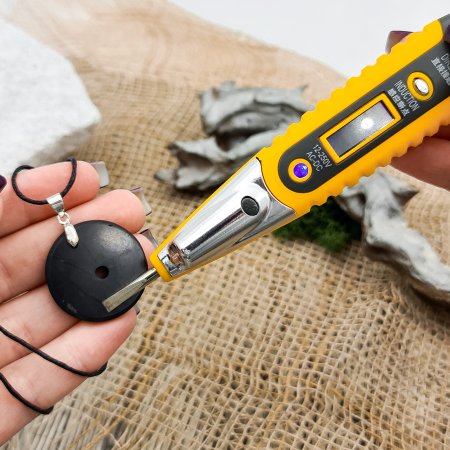 Кулон "Обруч", шунгит