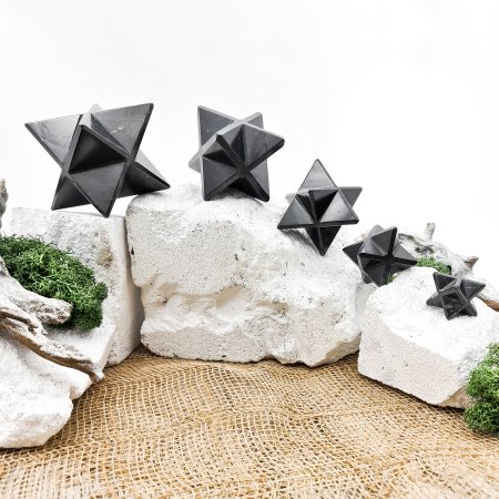 Меркаба полированная 4 см, шунгит